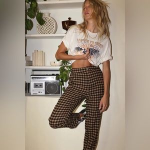 12th Tribe Checkered Cropped Trousers